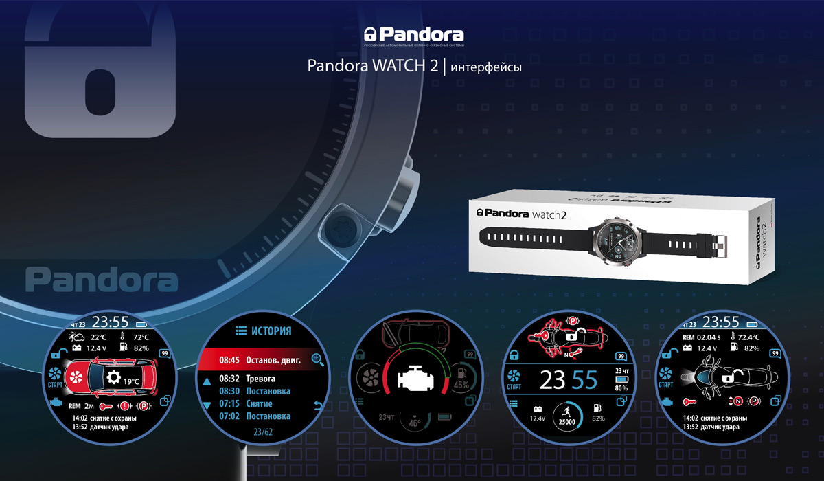 Автомобильные Глонасс-GPS часы Pandora Watch 2 – фото 4